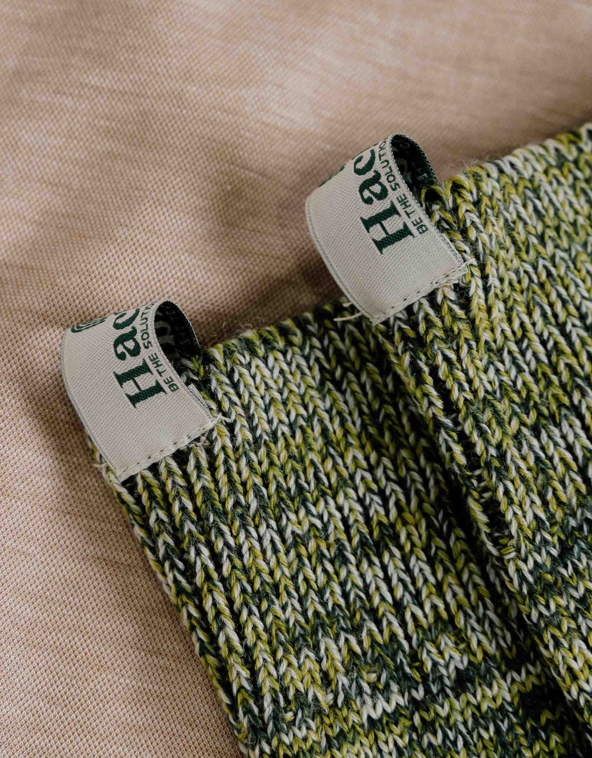 Hachure Wool Hike & Trek Socks in forest green colour